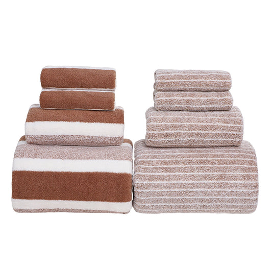Clearance 8 Pack Plush Absorbent 100% Cotton Bath Towel Set, 2 Bath Towels 4 Hand Towels 2 Washcloths, Luxury V1189-WXFWAL-20260319-00312