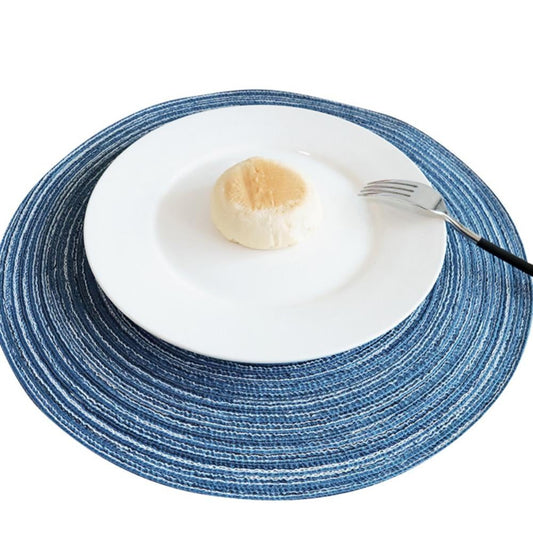 Round Placemats Set of 4, Cotton Woven Placemat Heat-Resistant Non-Slip Washable Table Mats for Dining Table V1189-WXFWAL-20260319-00345