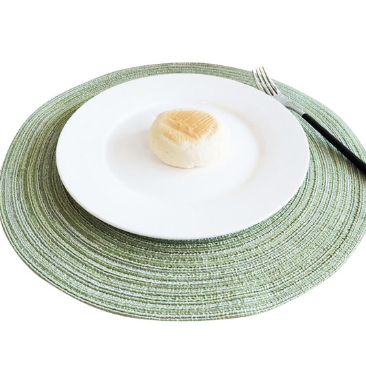 Round Placemats Set of 4, Cotton Woven Placemat Heat-Resistant Non-Slip Washable Table Mats for Dining Table V1189-WXFWAL-20260319-00348