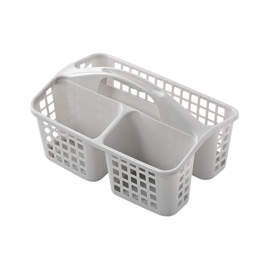 Plastic Storage Divided Tool Bin, 3 Compartments Plastic Shower Caddy Basket, Portable Divided Cleaning V1189-WXFWAL-20260319-00364