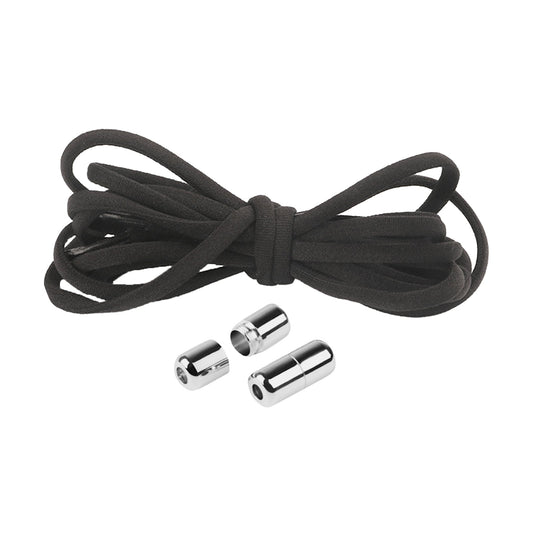 harmtty 1 Pair Sneaker Shoelaces Wear-resistant Elastic with Metal Buckles Lock Shoe Laces for Slip On Shoes V1189-WXFWAL-20260319-00378