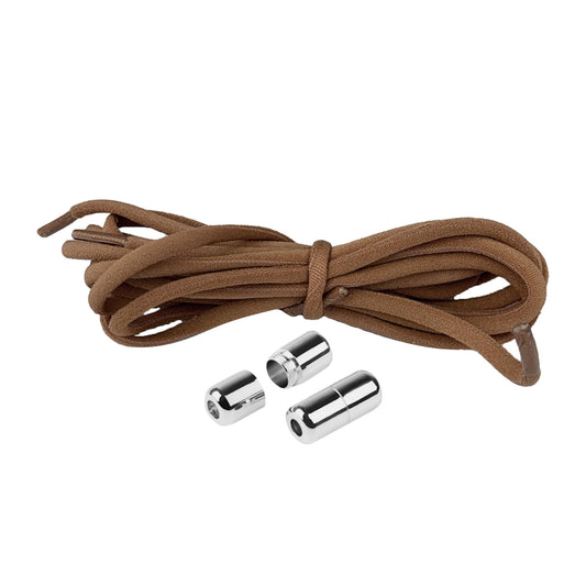 harmtty 1 Pair Sneaker Shoelaces Wear-resistant Elastic with Metal Buckles Lock Shoe Laces for Slip On V1189-WXFWAL-20260319-00380