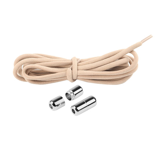harmtty 1 Pair Sneaker Shoelaces Wear-resistant Elastic with Metal Buckles Lock Shoe Laces for Slip On V1189-WXFWAL-20260319-00381