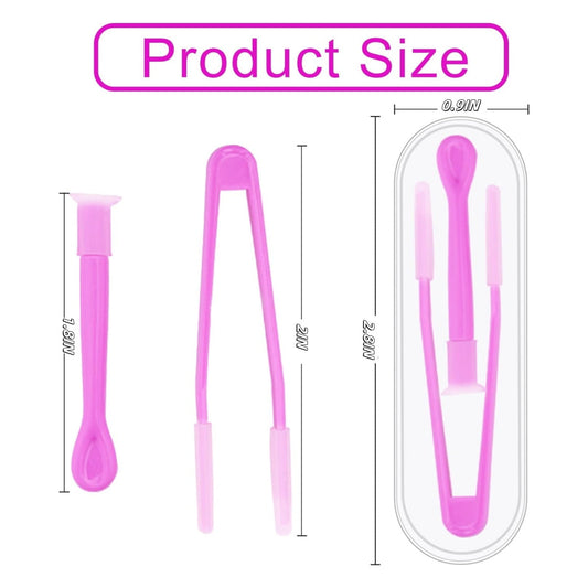 10Pack Portable Soft Contact Lens Remover Tool,QZS Contact Applicator & Inserter with Tip,Includes Tweezers & V1189-WXFWAL-20260319-00407