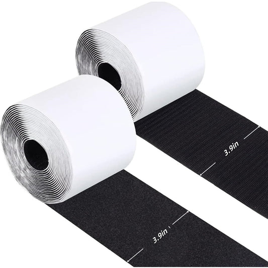 QZS Nylon Heavy Duty Tape Strips,3.9x78.7In Portable Black Adhesive Tape for Couch,1Pack Double Sided Rolls V1189-WXFWAL-20260319-00416