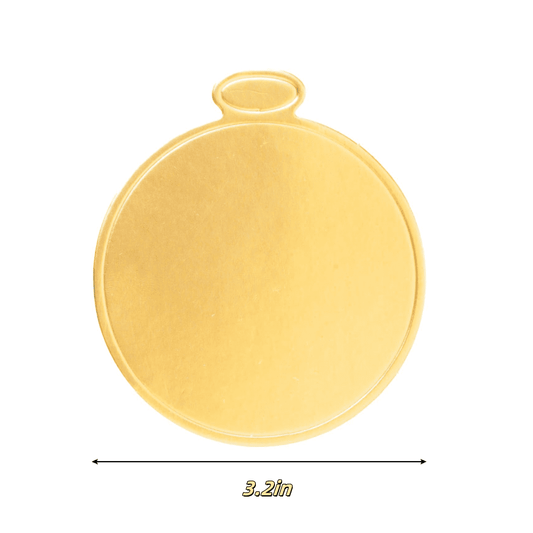 Gold Round Cake Base,Set of 50 Durable Round Mini Dessert Boards,QZS Portable Mousse Base,Mousse Paper V1189-WXFWAL-20260319-00422