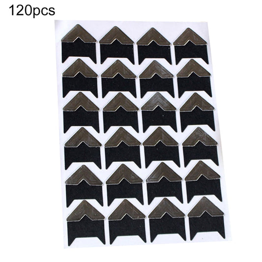 opvise 120Pcs Self-Adhesive Photo Frame Corner Sticker Craft Scrapbook Album Decor Silver V1189-WXFWAL-20260319-00428