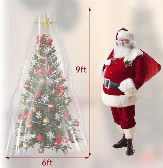 Tutuviw Christmas Tree Storage Bag,Clear Waterproof Xmas Trees Upright Cover Extra Large Plastic Bags V1189-WXFWAL-20260319-00594