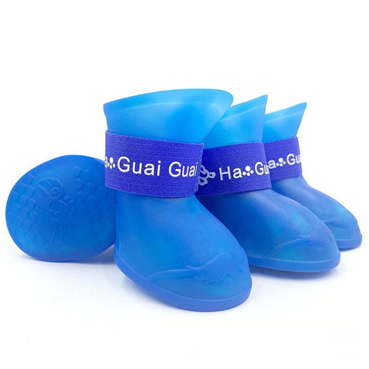 Pet Shoes, Candy Colors Anti-Slip Waterproof Rubber Rain Shoes Boots Paw Cover, Dog Boots & Paw Protectors, V1189-WXFWAL-20260319-00673