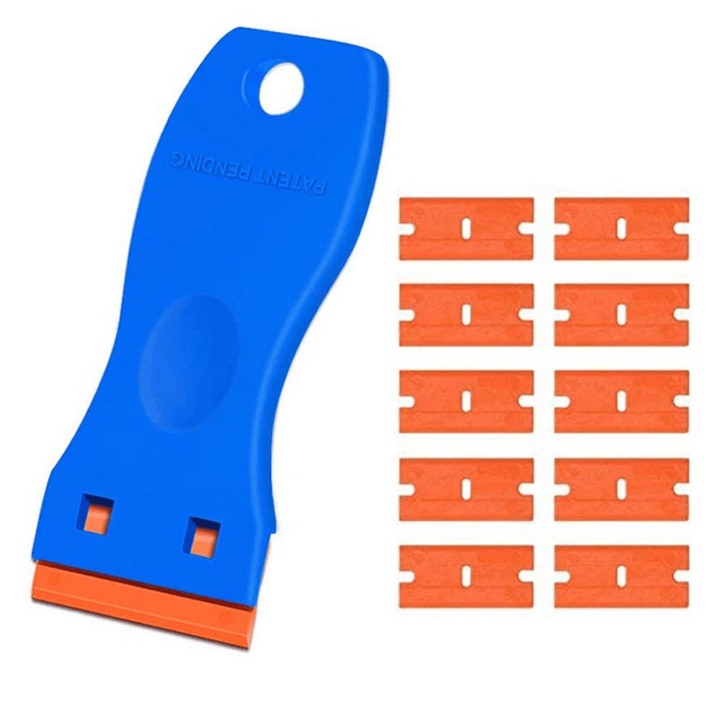 1 Pcs Plastic Razor Blade Scraper, Scraper Tool with Plastic Razor Blades, Plastic Blades Kit, for Removing V1189-WXFWAL-20260319-00704