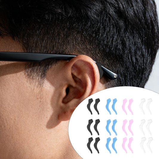 24Pcs Silicone Slip Ear Hook,Eyeglass Retainer,Anti Slip Ear Grips Hook,Comfortable and Durable Glasses V1189-WXFWAL-20260319-00805