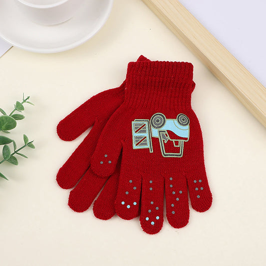 GXWEA 2T Gloves Kids Waterproof Gloves Kids Gloves Winter Gloves Thick Gloves Stretchy Warm Gloves Boys Girls V1189-WXFWAL-20260319-00847
