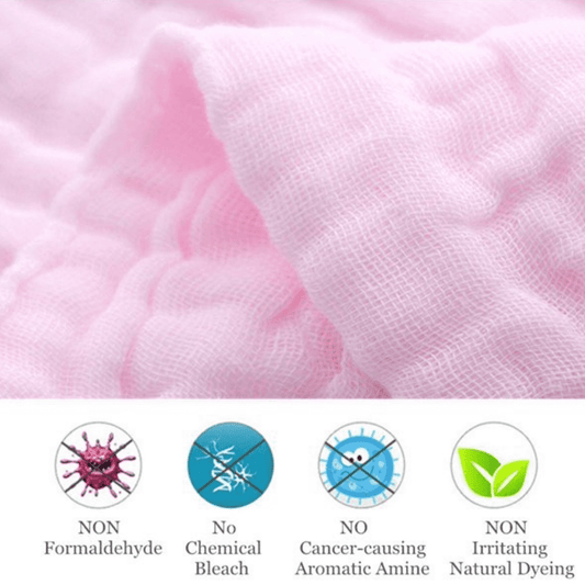 10PCS Muslin Cotton Baby Towel Soft Baby Bath Towel Multicolor Newborn Washcloths and Towels Multicolor V1189-WXFWAL-20260319-00896