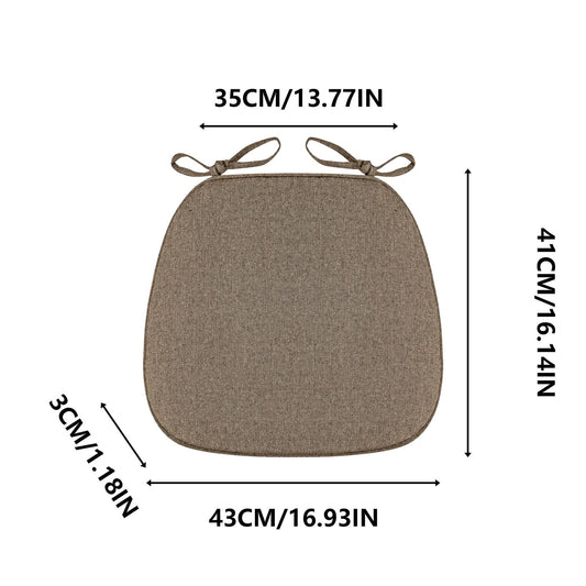 Chair Cushion with Ties for Dining Chairs, 16x17" Memories Foam Non-slip Chair Pad with Machines Washable V1189-WXFWAL-20260319-00927