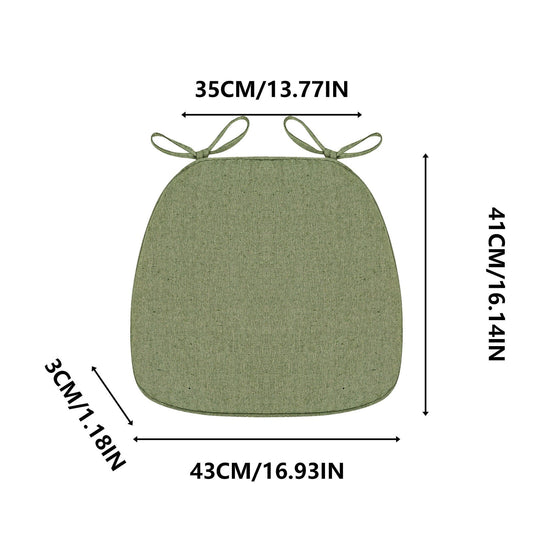 Chair Cushion with Ties for Dining Chairs, 16x17" Memories Foam Non-slip Chair Pad with Machines Washable V1189-WXFWAL-20260319-00931