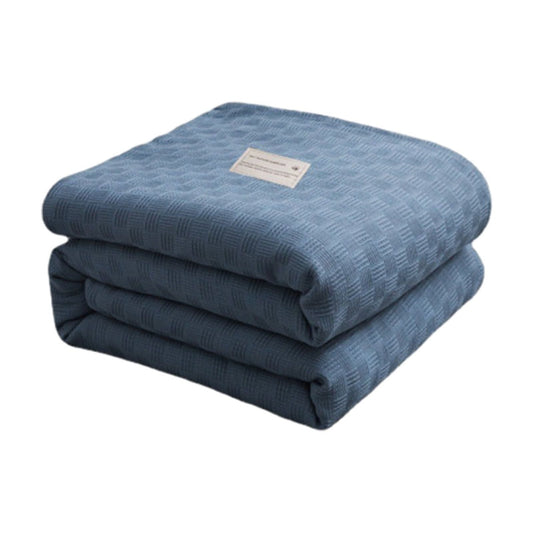 59x39" 100% Cottons Blanket, Soft and Breathable Bed Blanket, Multi-functional Bed Blanket for All Season, V1189-WXFWAL-20260319-00932