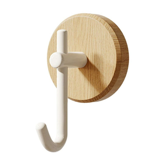 Wreath Hanger for Front Door, No Drilling Walnut Hook, Stick on Wall Hook, Self-Adhesive Household Hook for V1189-WXFWAL-20260319-01015