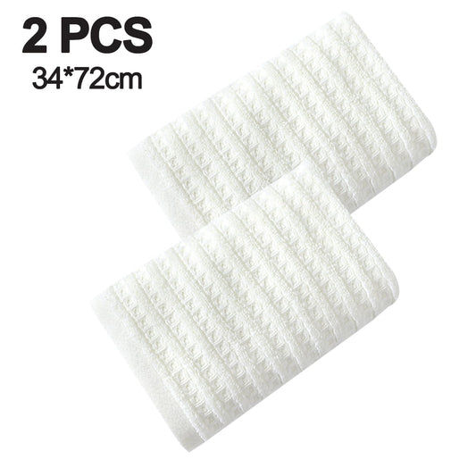 100% Cotton Soft and Absorbent Hand Towel-Waffle Hand Towels for Bathroom-Set of 2 Quick Drying Towels Milk V1189-WXFWAL-20260319-01247