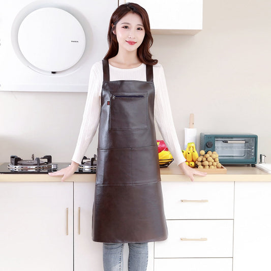 Waterproof Rubber Vinyl Apron - Heavy Duty Model - Stay Dry - Industrial Chemical Resistant Plastic - Leather V1189-WXFWAL-20260319-01338
