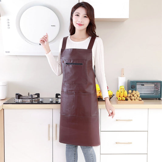 Waterproof Rubber Vinyl Apron - Heavy Duty Model - Stay Dry - Industrial Chemical Resistant Plastic - Leather V1189-WXFWAL-20260319-01339