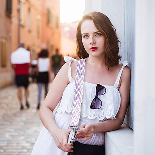 Replacement Crossbody Strap Handbag Guitar Strap Purse Shoulder Strap Adjustable Retro Jacquard - Dark blue V1189-WXFWAL-20260319-01351