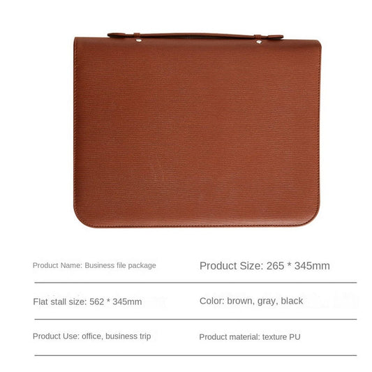 Zippered Portfolio Organizer, Leather Padfolio Binder, Professional Business Binder, Organizer for /Document V1189-WXFWAL-20260319-01465
