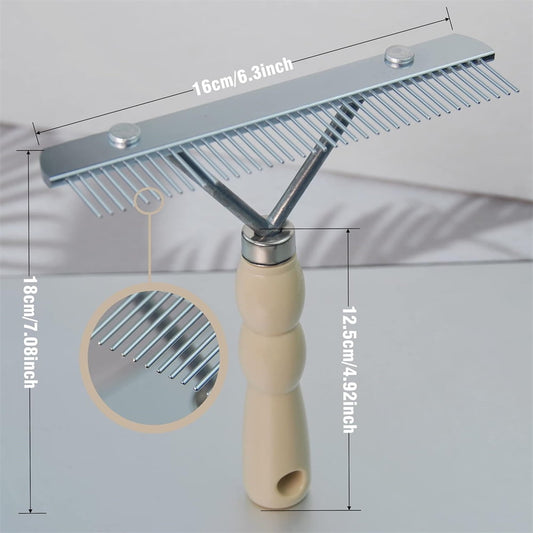 Tutuviw Undercoat Rake for Dogs for Grooming Large Dogs Grooming Brush Long Tooth Undercoat Dog Rake with V1189-WXFWAL-20260319-01503
