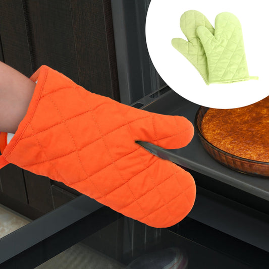 Poaug Oven Mitts on Sale Clearance 2Pc Oven Gloves Grill Gloves Slippery Cooking Gloves for Cooking Baking V1189-WXFWAL-20260319-01522
