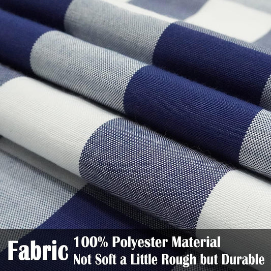 Light Blue Farmhouse Buffalo Plaid Pillow Covers 18x18 Set of 2 Patio Outdoor Decor Neutral Checkered Pillow V1189-WXFWAL-20260319-01558