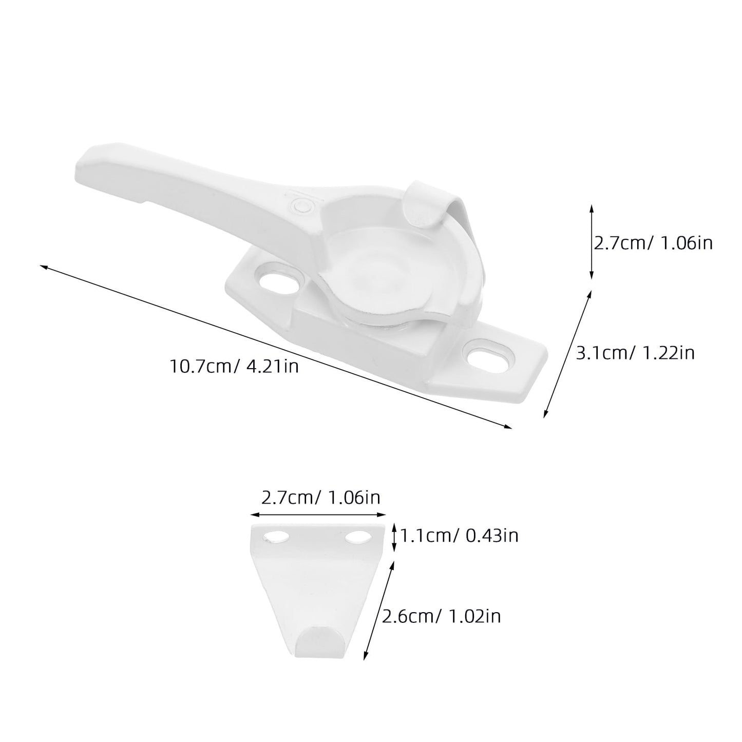 HOOWIFFY Aluminum Sliding Window Lock, and Stylish Design, Easy to Install, Includes 4 Sets for Secure V1189-WXFWAL-20260326-01646