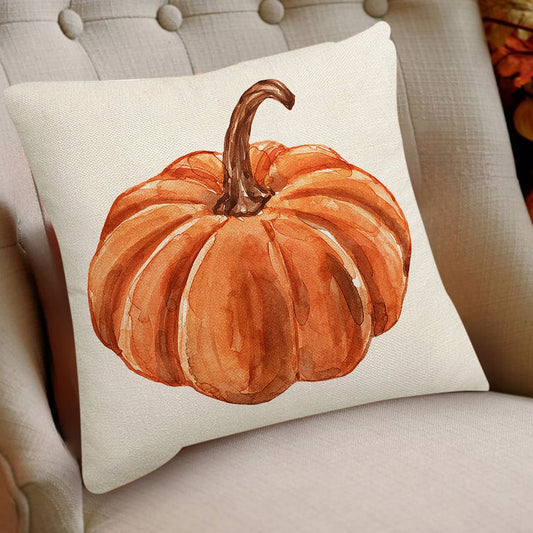 Darzheoy Fall Pillow Covers 18 x 18 inch Pumpkin Maple leaves Throw Pillow Covers Outdoor Autumn Thanksgiving V1189-WXFWAL-20260326-01666
