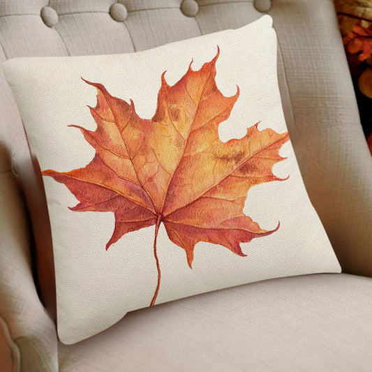 Darzheoy Fall Pillow Covers 18 x 18 inch Pumpkin Maple leaves Throw Pillow Covers Outdoor Autumn Thanksgiving V1189-WXFWAL-20260326-01667