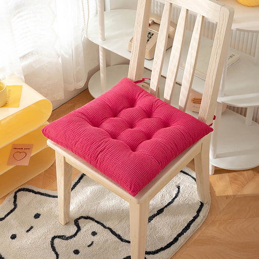 AYktou Solid Color Thickened Corduroy Chair Cushions 17.7 * 17.7in Extra-Large Size Seat Cushion with Machine V1189-WXFWAL-20260326-01702