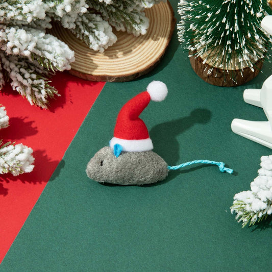 Darzheoy Catnip Toys Interactive Toy Christmas Hat Costume Plush Mouse Shaped Cat Toys for Cat Kitten Indoor B V1189-WXFWAL-20260326-01842