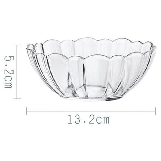 Luxshiny Transparent Acrylic Lotus Bowl - Lightweight Serving Bowl for Salad, Fruits, Desserts, Ideal for V1189-WXFWAL-20260326-01862