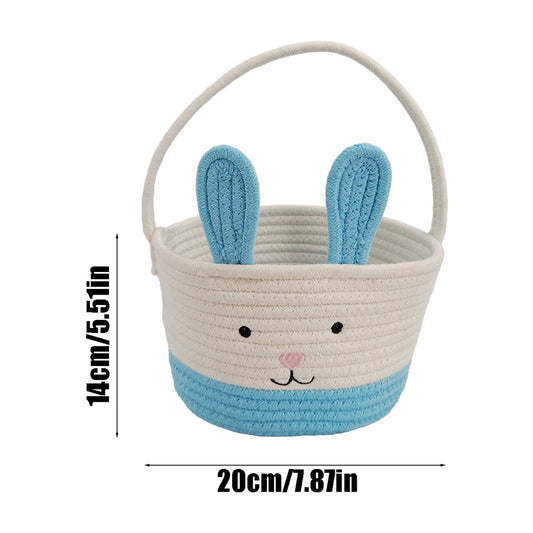 Darzheoy Easter Basket for Boys Girls Easter Bunny Basket with Rabbit Ears, Easter Egg Hunting Basket Easter V1189-WXFWAL-20260326-01969
