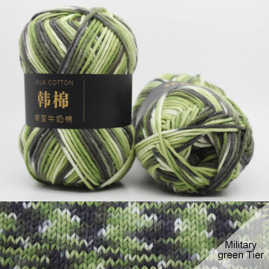 AYktou Cotton Yarn - Multicolor Rainbows Yarn,50 gram Skeins,26 Colors Available,7 Strands Of Combed Milk V1189-WXFWAL-20260326-01979