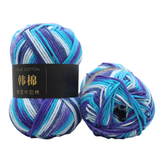 AYktou Cotton Yarn - Multicolor Rainbows Yarn,50 gram Skeins,26 Colors Available,7 Strands Of Combed Milk V1189-WXFWAL-20260326-01984