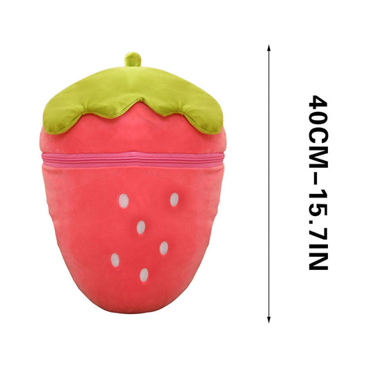 Chmadoxn Easter Adorable Stuffed Bunny Plush Toy - 2-in-1 Transformable Carrot & Strawberry Fruit Doll, Cute V1189-WXFWAL-20260326-02109