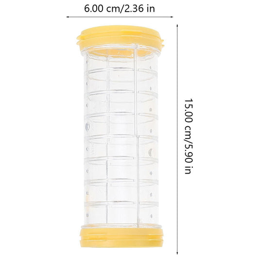 Transparent Yellow Hamster Tubes Set with Curved Tunnel Connectors for Small Animals Cage Exercise Accessories V1189-WXFWAL-20260326-02120