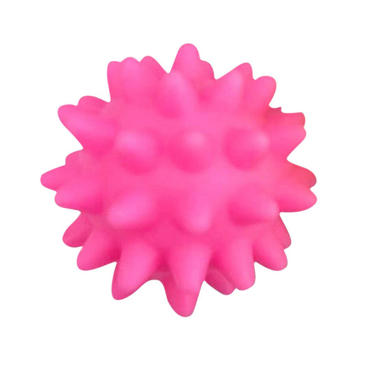 Darzheoy Squeaky Fetch Spike Balls Toys for Pet Small Dogs Puppy Rubber 2 Pack Bright Colors Chew Teething V1189-WXFWAL-20260326-02260