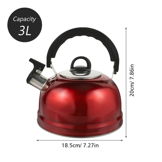 HOOWIFFY Whistling 1Pack 9.1In Tea Kettles Stovetop Whistling V1189-WXFWAL-20260326-02392