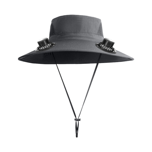 Darzheoy Solar Fan Hat Wide Brim Solar Fan Hat Outdoor Wide Brim Sun Hat with Solar Fan Fishing Hat, V1189-WXFWAL-20260326-02468