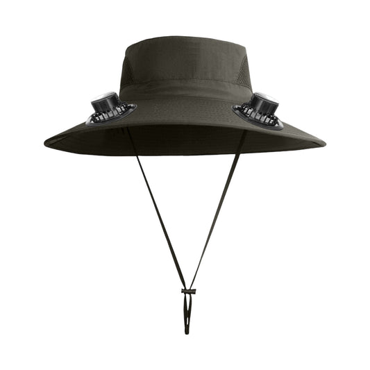 Darzheoy Solar Fan Hat Wide Brim Solar Fan Hat Outdoor Wide Brim Sun Hat with Solar Fan Fishing Hat, V1189-WXFWAL-20260326-02470