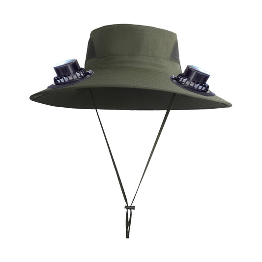 Darzheoy Solar Fan Hat Wide Brim Solar Fan Hat Outdoor Wide Brim Sun Hat with Solar Fan Fishing Hat, V1189-WXFWAL-20260326-02474