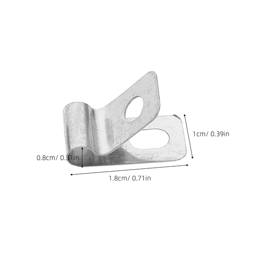 HOOWIFFY 100Pcs Stainless Steel Metal Wire Fence Clips for Quick and Easy Installation Fixing Accessories V1189-WXFWAL-20260326-02557