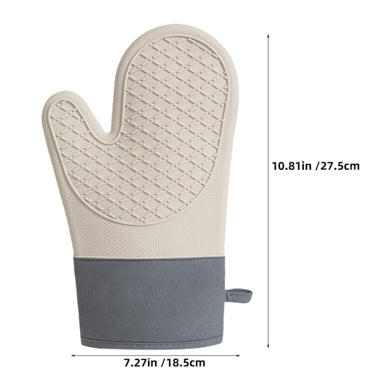 HOOWIFFY Silicone Oven Mitts Baking Gloves White 2 Pieces for Kitchen Cooking V1189-WXFWAL-20260326-02573