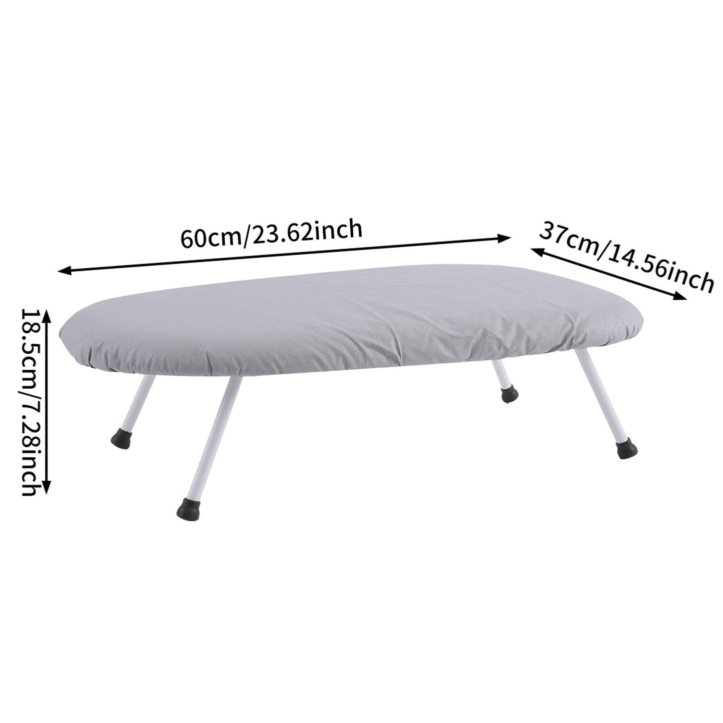Kdkad Desktop Ironing Board, Small Folding Tabletop Iron Board with Heat-Resistant Cover, Portable for Dorm, V1189-WXFWAL-20260326-02626