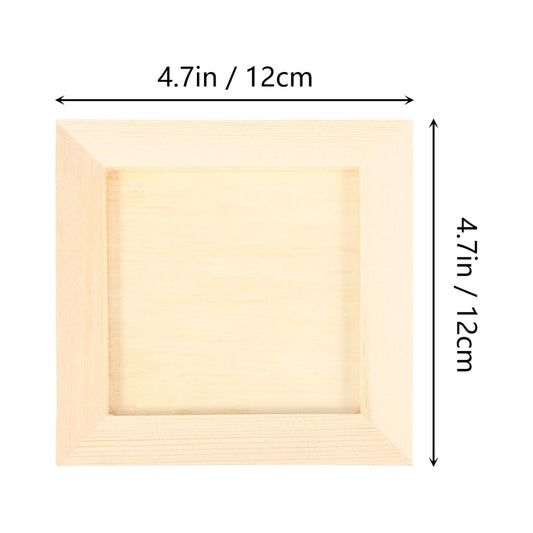 HOOWIFFY Plain Wooden Picture Frames for Crafting Khaki Plastic 6Pcs for Family Gift V1189-WXFWAL-20260326-02638