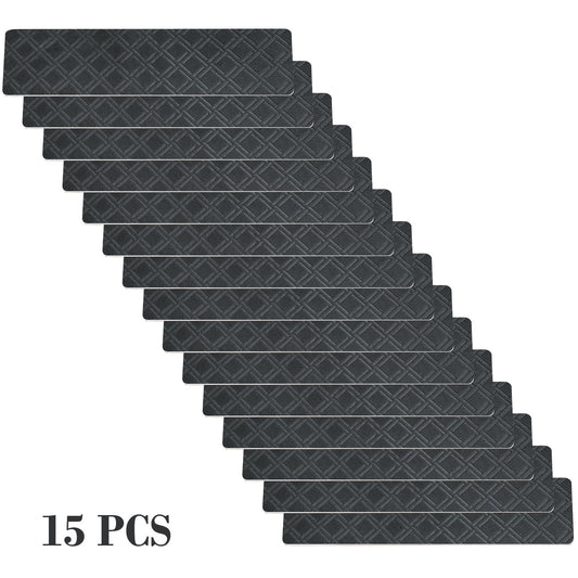 Chmadoxn 4-Piece Non-Slip Stair Treads, Self-Adhesive Striped Carpet Mats, Absorbent & Quiet Step Pads, Can V1189-WXFWAL-20260326-02652